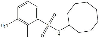 3-amino-N-cyclooctyl-2-methylbenzene-1-sulfonamide Structure