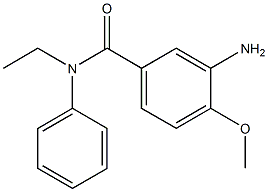 3-amino-N-ethyl-4-methoxy-N-phenylbenzamide 구조식 이미지