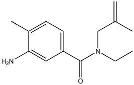 3-amino-N-ethyl-4-methyl-N-(2-methylprop-2-enyl)benzamide 구조식 이미지