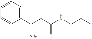 3-amino-N-isobutyl-3-phenylpropanamide 구조식 이미지