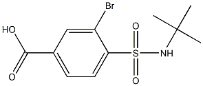 3-bromo-4-(tert-butylsulfamoyl)benzoic acid Structure