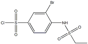 3-bromo-4-ethanesulfonamidobenzene-1-sulfonyl chloride 구조식 이미지