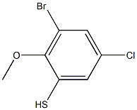 3-bromo-5-chloro-2-methoxybenzene-1-thiol Structure