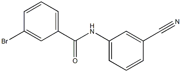 3-bromo-N-(3-cyanophenyl)benzamide Structure