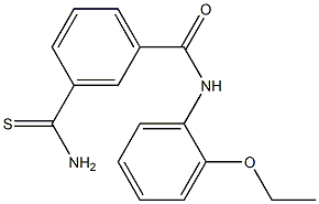 3-carbamothioyl-N-(2-ethoxyphenyl)benzamide Structure