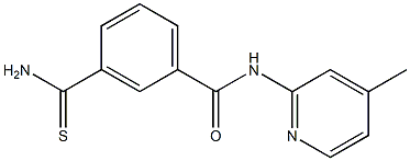 3-carbamothioyl-N-(4-methylpyridin-2-yl)benzamide Structure