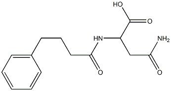 3-carbamoyl-2-(4-phenylbutanamido)propanoic acid Structure