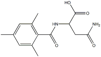 3-carbamoyl-2-[(2,4,6-trimethylphenyl)formamido]propanoic acid Structure