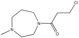 3-chloro-1-(4-methyl-1,4-diazepan-1-yl)propan-1-one 구조식 이미지