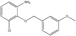 3-chloro-2-[(3-methoxyphenyl)methoxy]aniline 구조식 이미지