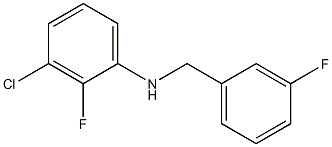 3-chloro-2-fluoro-N-[(3-fluorophenyl)methyl]aniline Structure