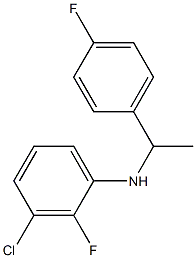 3-chloro-2-fluoro-N-[1-(4-fluorophenyl)ethyl]aniline 구조식 이미지