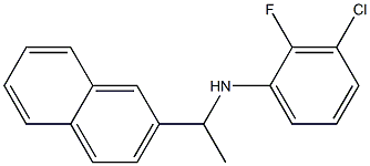 3-chloro-2-fluoro-N-[1-(naphthalen-2-yl)ethyl]aniline Structure