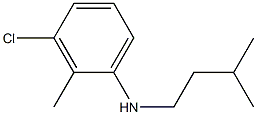 3-chloro-2-methyl-N-(3-methylbutyl)aniline Structure
