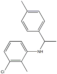 3-chloro-2-methyl-N-[1-(4-methylphenyl)ethyl]aniline Structure