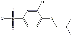3-chloro-4-(2-methylpropoxy)benzene-1-sulfonyl chloride Structure