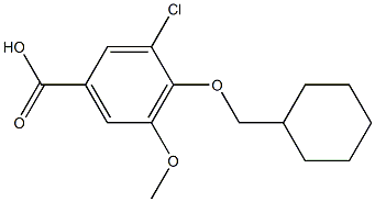 3-chloro-4-(cyclohexylmethoxy)-5-methoxybenzoic acid Structure