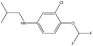 3-chloro-4-(difluoromethoxy)-N-(2-methylpropyl)aniline 구조식 이미지