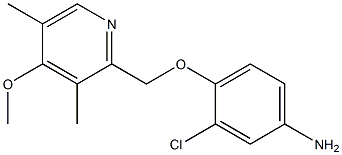 3-chloro-4-[(4-methoxy-3,5-dimethylpyridin-2-yl)methoxy]aniline Structure