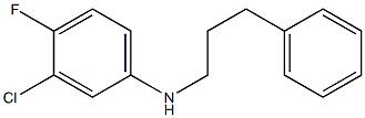 3-chloro-4-fluoro-N-(3-phenylpropyl)aniline 구조식 이미지