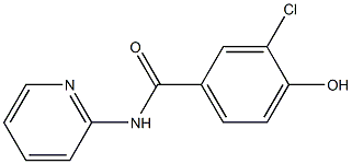 3-chloro-4-hydroxy-N-(pyridin-2-yl)benzamide 구조식 이미지