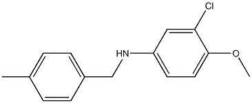 3-chloro-4-methoxy-N-[(4-methylphenyl)methyl]aniline Structure