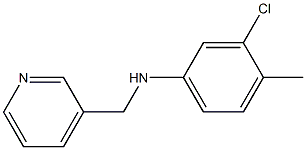 3-chloro-4-methyl-N-(pyridin-3-ylmethyl)aniline 구조식 이미지