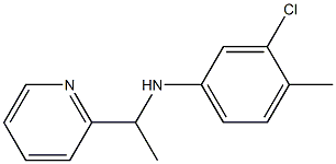 3-chloro-4-methyl-N-[1-(pyridin-2-yl)ethyl]aniline 구조식 이미지