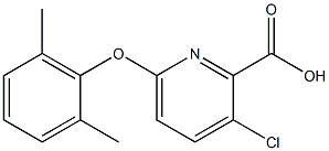 3-chloro-6-(2,6-dimethylphenoxy)pyridine-2-carboxylic acid Structure