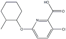 3-chloro-6-[(2-methylcyclohexyl)oxy]pyridine-2-carboxylic acid Structure