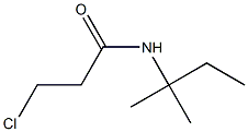 3-chloro-N-(1,1-dimethylpropyl)propanamide 구조식 이미지