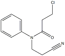 3-chloro-N-(2-cyanoethyl)-N-phenylpropanamide Structure