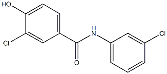 3-chloro-N-(3-chlorophenyl)-4-hydroxybenzamide 구조식 이미지