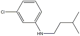 3-chloro-N-(3-methylbutyl)aniline Structure