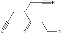 3-chloro-N,N-bis(cyanomethyl)propanamide 구조식 이미지