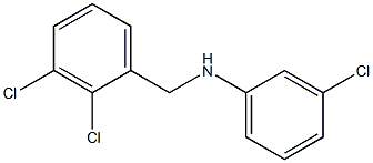 3-chloro-N-[(2,3-dichlorophenyl)methyl]aniline Structure