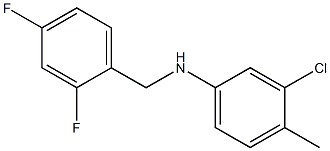3-chloro-N-[(2,4-difluorophenyl)methyl]-4-methylaniline Structure
