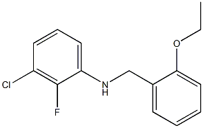 3-chloro-N-[(2-ethoxyphenyl)methyl]-2-fluoroaniline 구조식 이미지