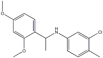 3-chloro-N-[1-(2,4-dimethoxyphenyl)ethyl]-4-methylaniline 구조식 이미지