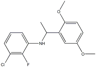 3-chloro-N-[1-(2,5-dimethoxyphenyl)ethyl]-2-fluoroaniline 구조식 이미지