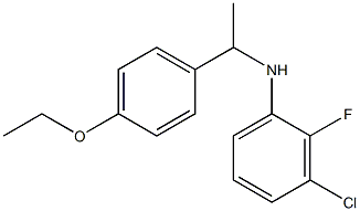 3-chloro-N-[1-(4-ethoxyphenyl)ethyl]-2-fluoroaniline 구조식 이미지