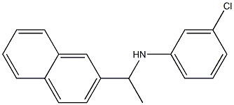 3-chloro-N-[1-(naphthalen-2-yl)ethyl]aniline Structure