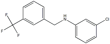 3-chloro-N-{[3-(trifluoromethyl)phenyl]methyl}aniline 구조식 이미지