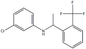 3-chloro-N-{1-[2-(trifluoromethyl)phenyl]ethyl}aniline 구조식 이미지