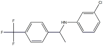 3-chloro-N-{1-[4-(trifluoromethyl)phenyl]ethyl}aniline 구조식 이미지