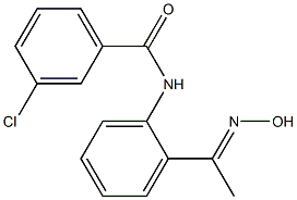 3-chloro-N-{2-[1-(hydroxyimino)ethyl]phenyl}benzamide Structure