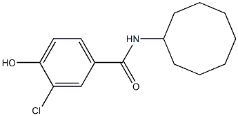 3-chloro-N-cyclooctyl-4-hydroxybenzamide Structure