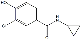 3-chloro-N-cyclopropyl-4-hydroxybenzamide Structure