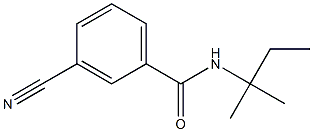 3-cyano-N-(1,1-dimethylpropyl)benzamide Structure
