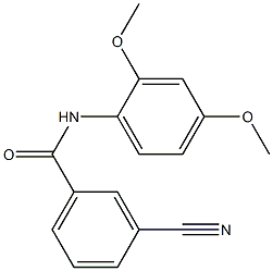 3-cyano-N-(2,4-dimethoxyphenyl)benzamide Structure